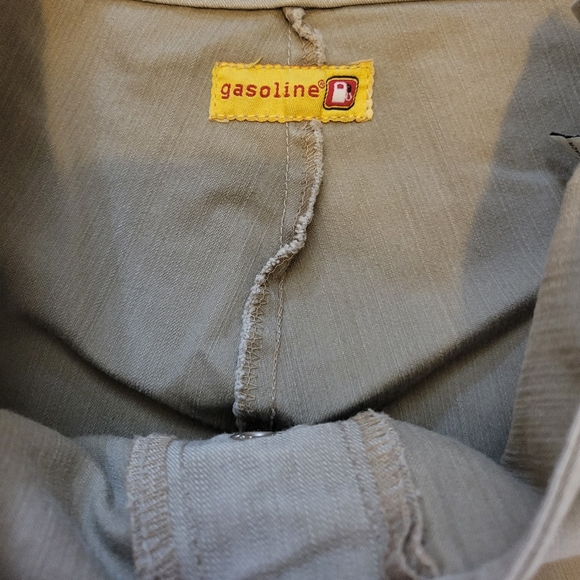 VNT womens low rise flare gasoline tan color pants Size 3 gasoline brand - Picture 9 of 11